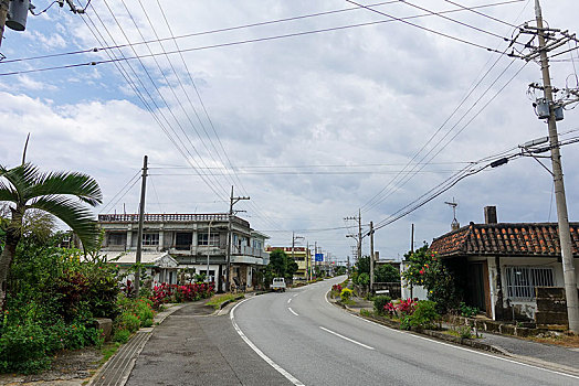 乡村,岛屿,冲绳,日本