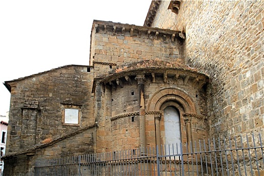 罗马式,大教堂,教堂,比利牛斯山脉,西班牙