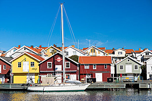 航行,游艇,港口,布胡斯,瑞典,欧洲