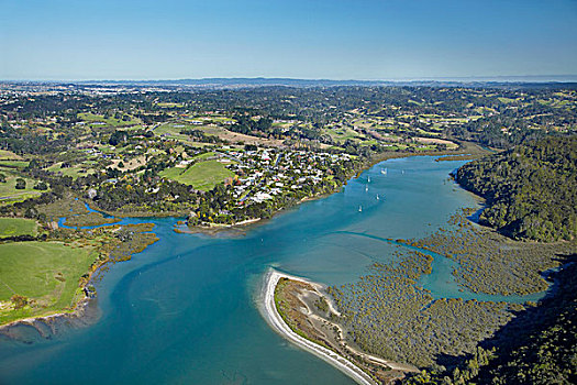 河,奥克兰,北岛,新西兰