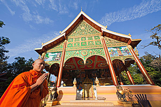 老挝,万象,寺院
