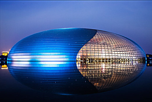 国家大剧院,北京,夜景