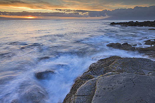 岩石构造,海洋,毛伊岛,夏威夷,美国