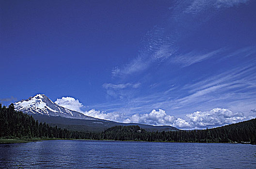 全景,积雪,山