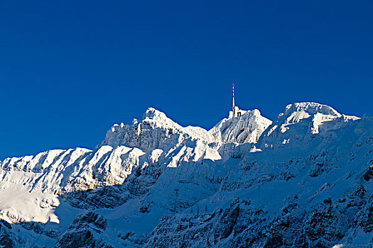 顶峰,山,瑞士,欧洲