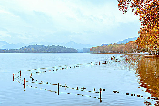 杭州西湖秋景