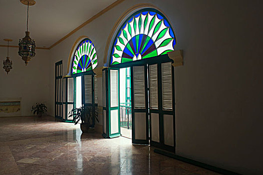 彩色玻璃窗,老哈瓦那,世界遗产,古巴