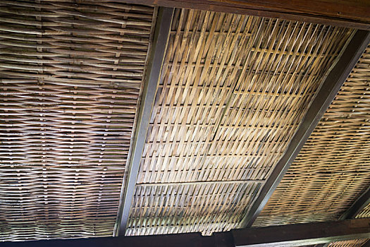 传统建筑,竹子,屋顶