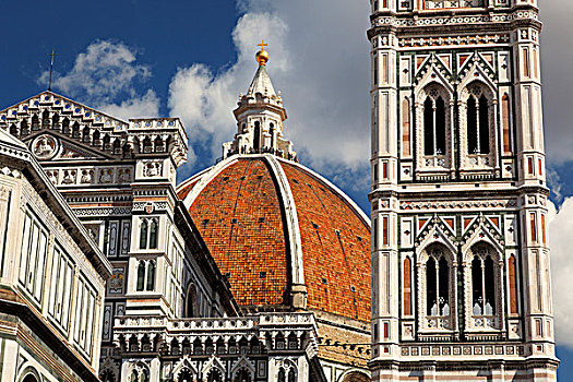 中央教堂,佛罗伦萨大教堂,大教堂,圣玛丽,花,佛罗伦萨,意大利