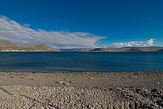 鹅卵石,海滩,冰岛