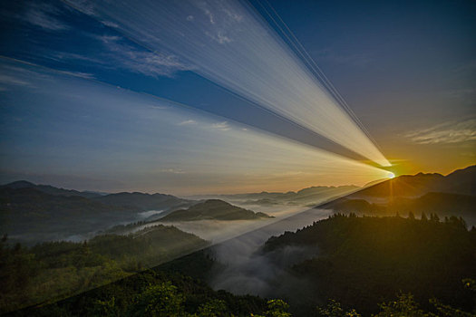 重庆酉阳,夕阳无限好,只是近黄昏