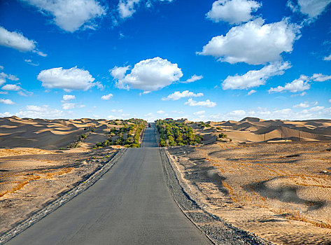 新疆塔里木沙漠公路