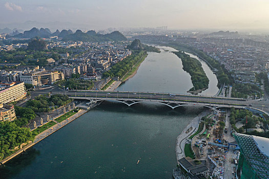 桂林解放桥航拍