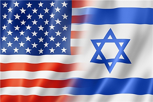 美国,以色列,旗帜