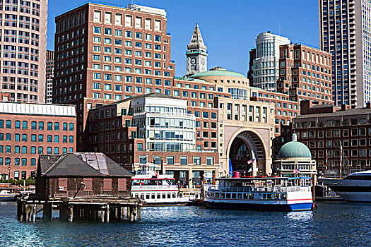 波士顿,码头,马萨诸塞,美国