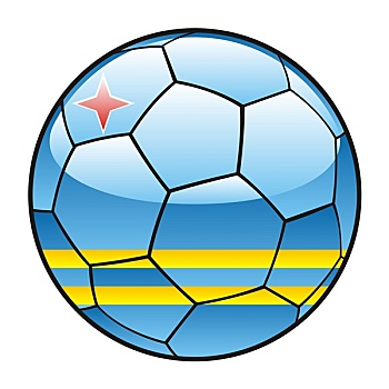 阿鲁巴,旗帜,足球