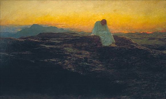 诱惑,1898年,耶稣,荒芜,艺术家