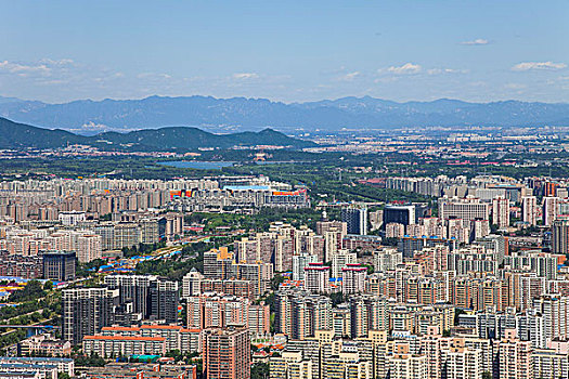 中央电视塔俯视北京