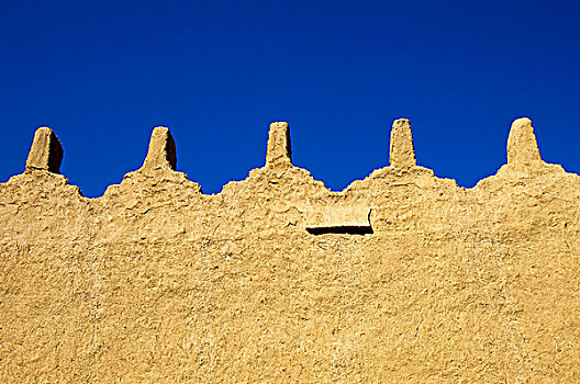 沙特阿拉伯,靠近,乡村,宫殿,墙壁