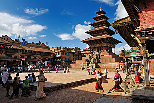 塔,巴克塔普尔,加德满都山谷,尼泊尔,亚洲