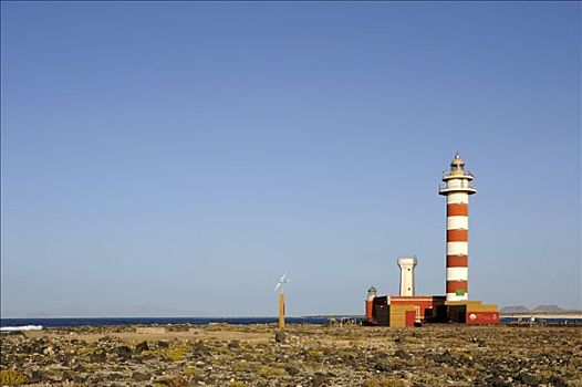 灯塔,富埃特文图拉岛,加纳利群岛,西班牙,欧洲