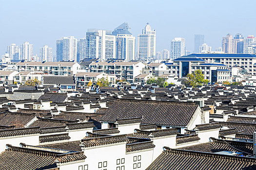 南京市老门东古民居建筑群,南京城市风光