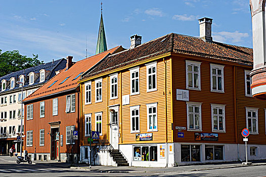 商贸,房子,特隆赫姆,挪威,斯堪的纳维亚,欧洲