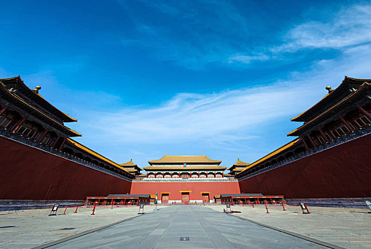 冬至正午时分的北京故宫午门