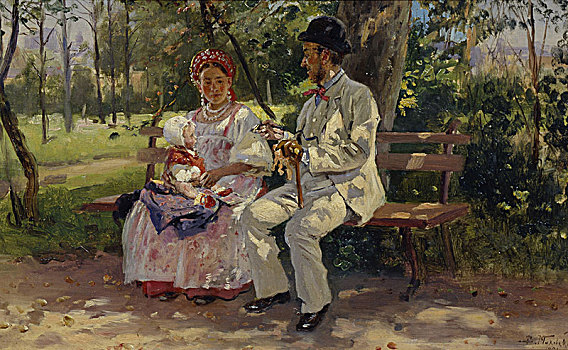大道,1894年,艺术家