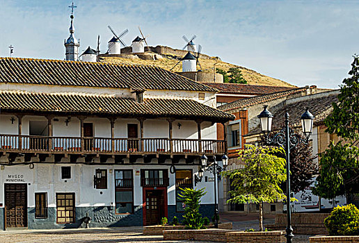 住宅,建筑,风车,山顶,康斯艾格拉,西班牙