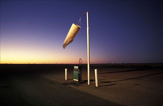孤单,加油站,上面,春天,北领地州,澳大利亚