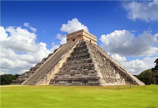 古老,奇琴伊察,玛雅,金字塔,庙宇,墨西哥