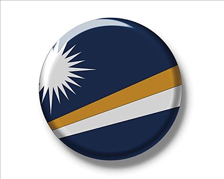 扣,徽章,旗帜,马绍尔群岛