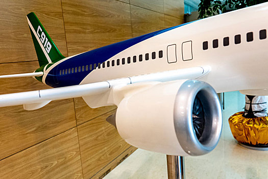 c919模型,我国自行研制的大型喷气式客机