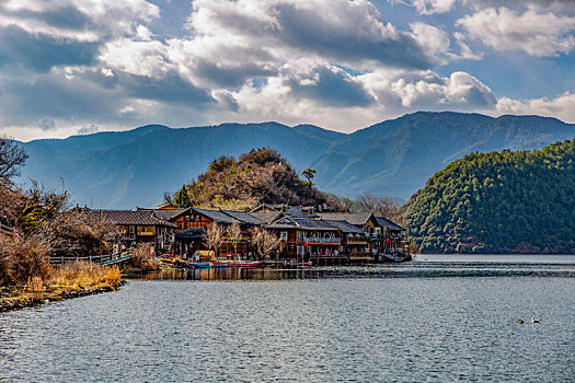 云南泸沽湖里格半岛