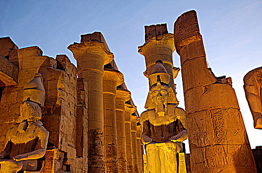 埃及,路克索神庙,城市,卢克索神庙,大,古埃及,寺庙,约旦河东岸,尼罗河,今日,古老,底比斯