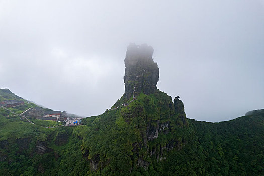 航拍贵州铜仁梵净山