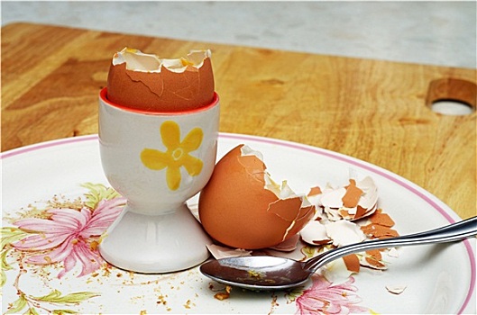 煮蛋,壳,蛋杯