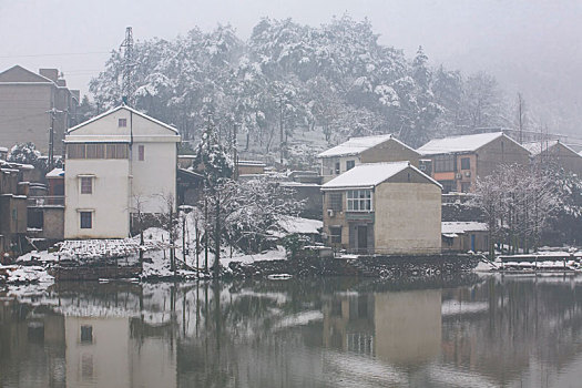 水面,宁静,水乡,倒影