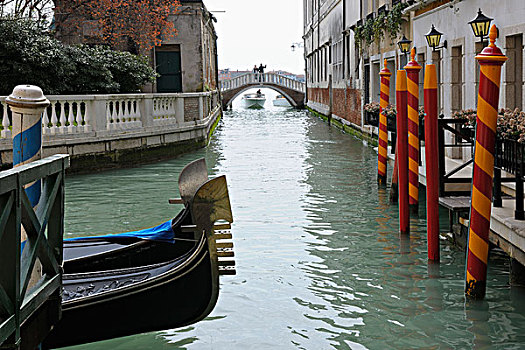 桥,上方,运河,威尼斯,威尼托,意大利