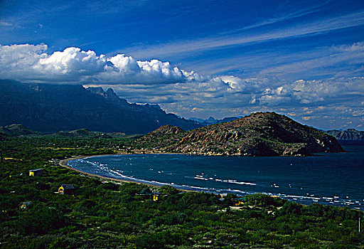 墨西哥,科特兹海,岛屿,海边风景