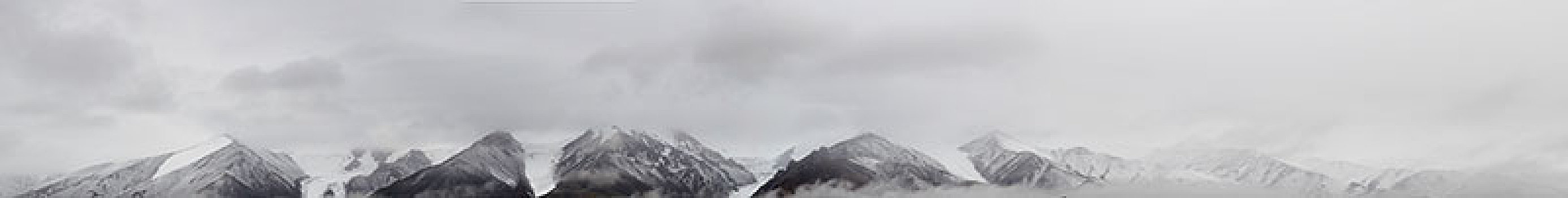 玉珠峰雪山,长幅