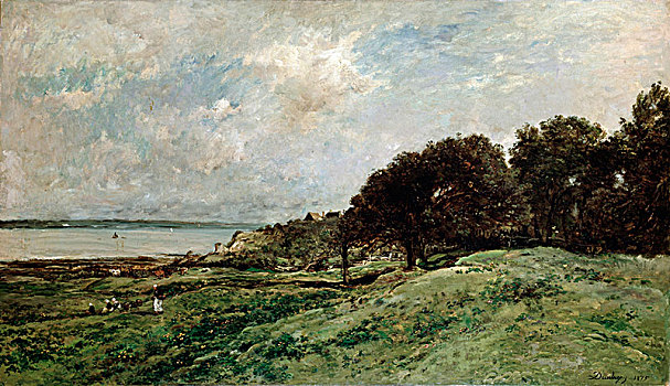 海岸,靠近,1875年,艺术家