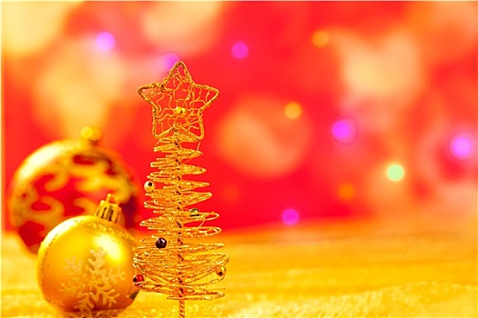 圣诞节,金色,树
