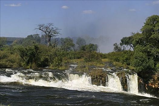瀑布,维多利亚瀑布,津巴布韦,非洲