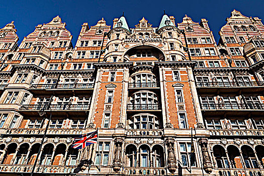 英格兰,伦敦,布鲁姆斯伯里,奶茶,建筑,四个,星,酒店,1898年,菲茨罗伊,娃娃,马德里,布伦绿地,巴黎