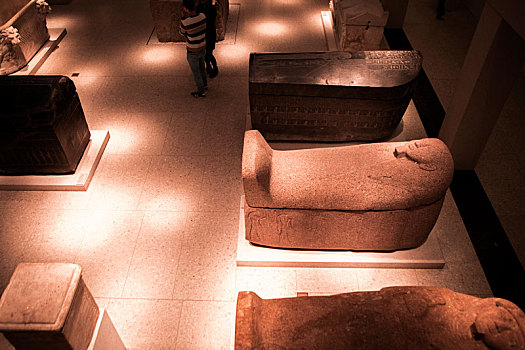 德国柏林博物馆岛,博物馆内的埃及石棺