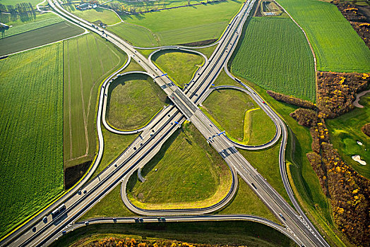 高速公路,交叉,十字架,杜伊斯堡,鲁尔区,北莱茵威斯特伐利亚,德国