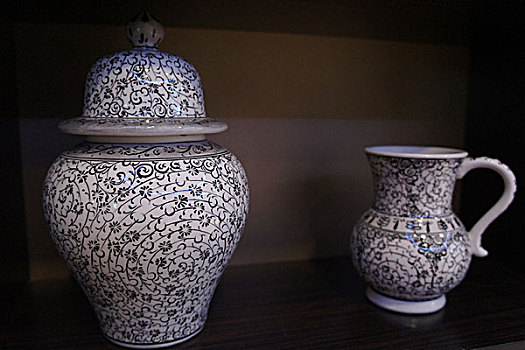 土耳其特色瓷器,罐,水杯