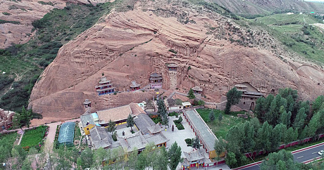 甘肃张掖,马蹄寺